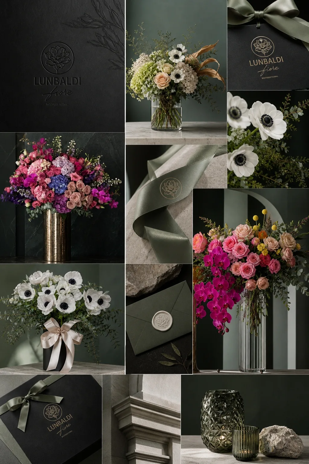 Moodboard editorial de la marca